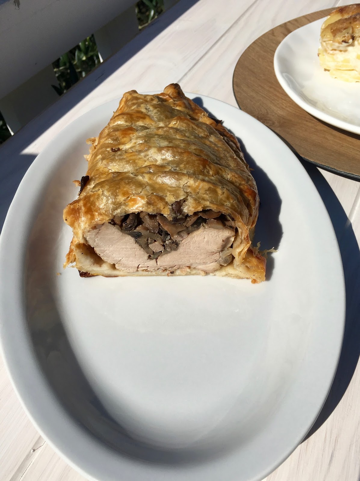 Filet mignon en croûte farci aux champignons