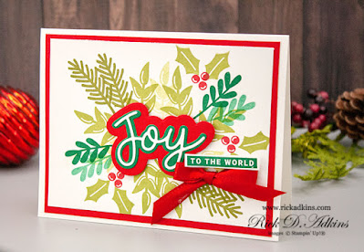 Super easy and quick Christmas Card using the Peace & Joy Bundle from Stampin' Up! Click here to learn more