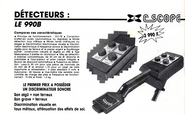 Détecteur métaux VLF TR 990 B C-Scope old métal detector,détecteurs de métaux anciens,Détecteur métaux VLF TR 990 B C-Scope,détecteurs métaux vintage,vintage métal detector,