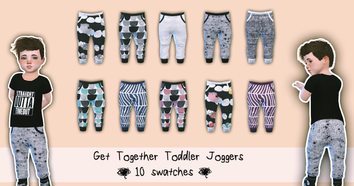 Sims 4 Ccs The Best Toddler Joggers By My Fabulous Sims