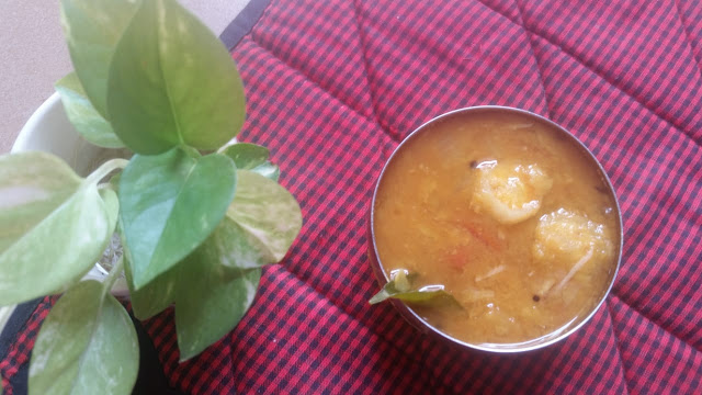 Simple Sambar Recipe, Moolangi Sambar