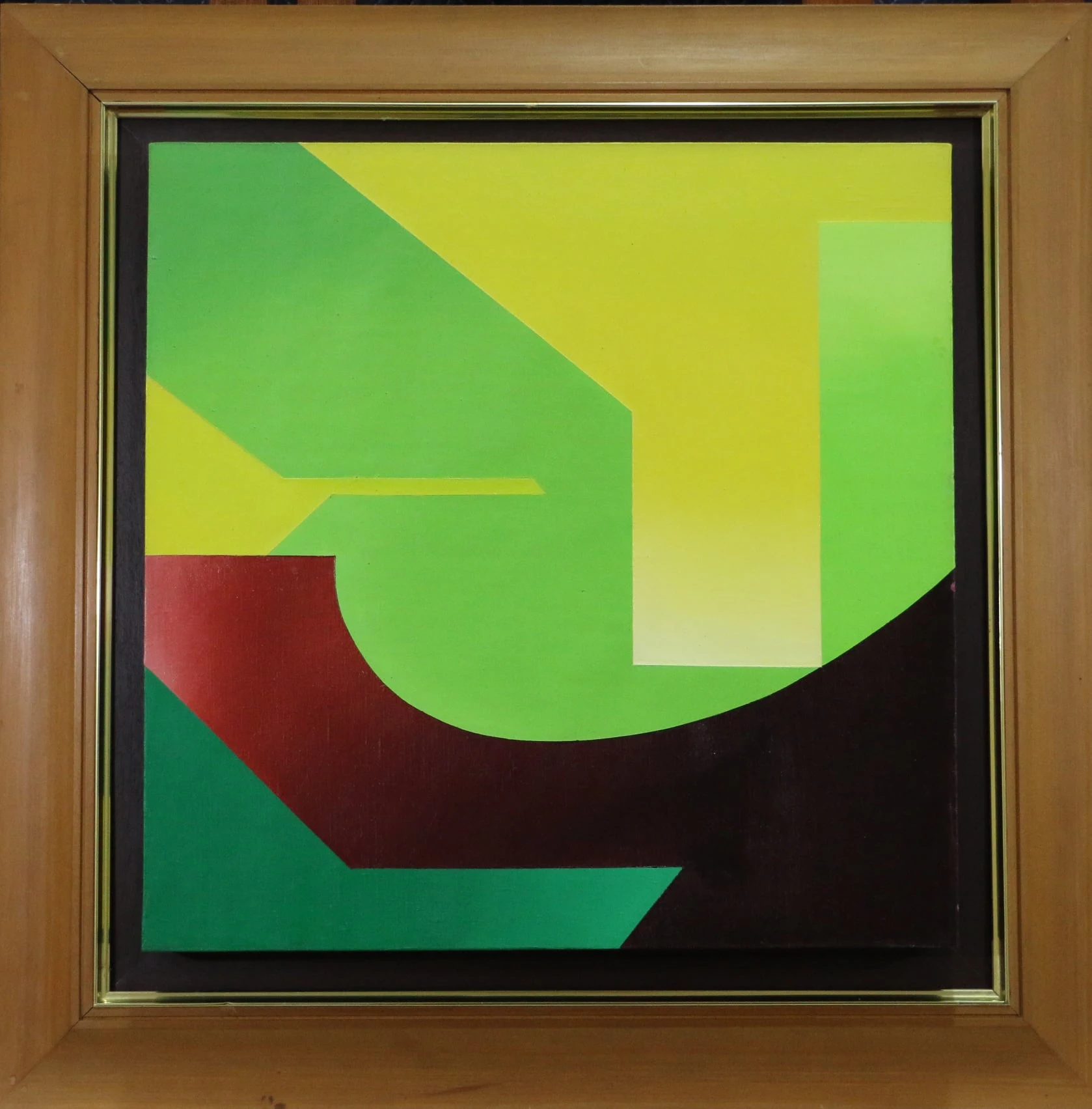 Painting Green, Yellow, Red, Purple (1974) by Lilian Hwang