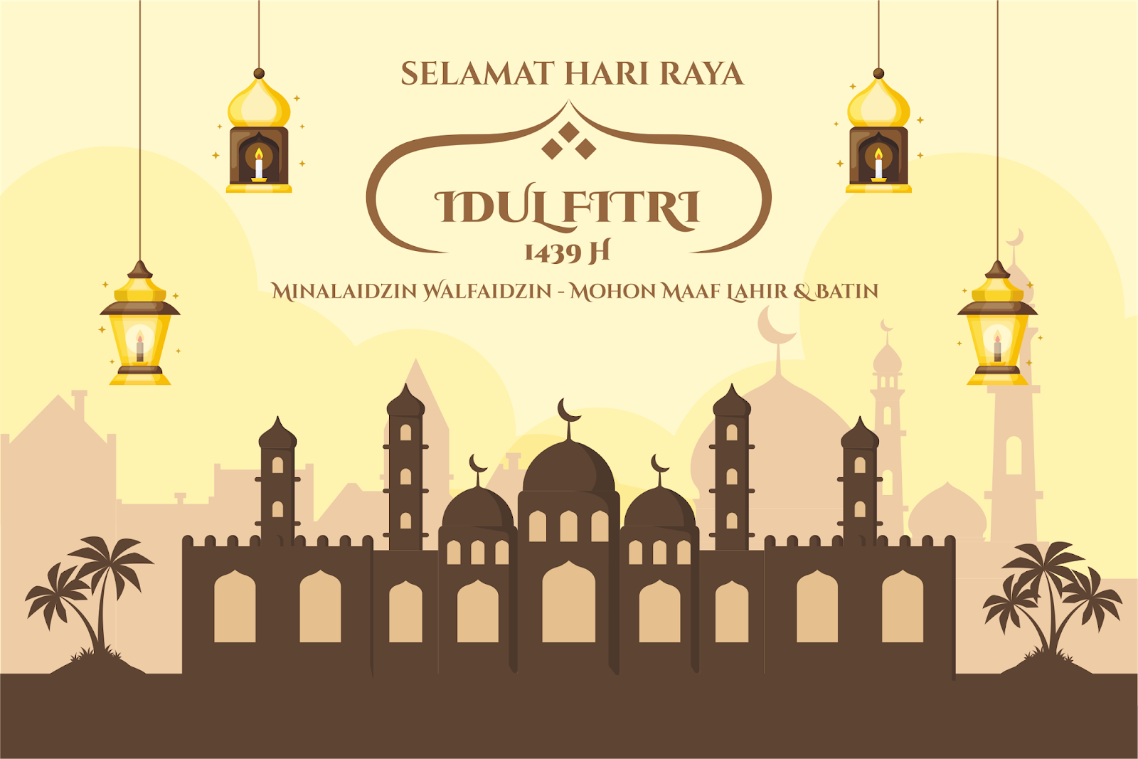 Desain  Banner  Lebaran Idul  Fitri  Tahun 2021 Masehi Vektor 