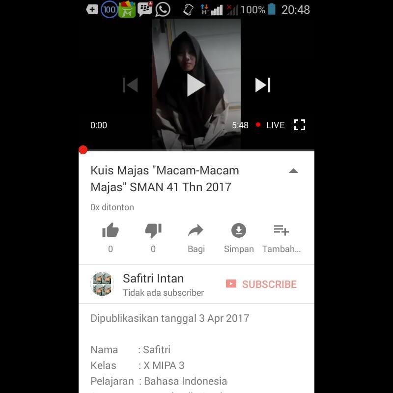 Kuis Majas Macam Macam Majas Sman 41 Tahun 2017