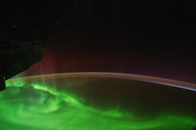 Aurora over Indian Ocean seen from the International Space Station