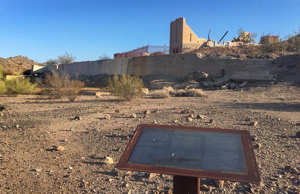 dust chamber copper smelter ghost town Arizona abandoned building