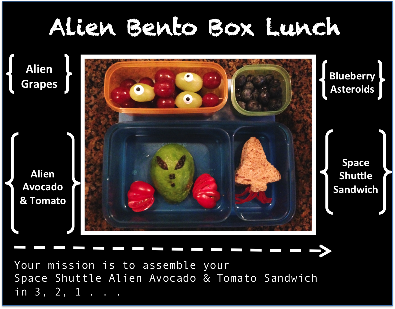 Recipe Alien Bento Box Dallas Mom Blog and Fort Worth Mom Blogger