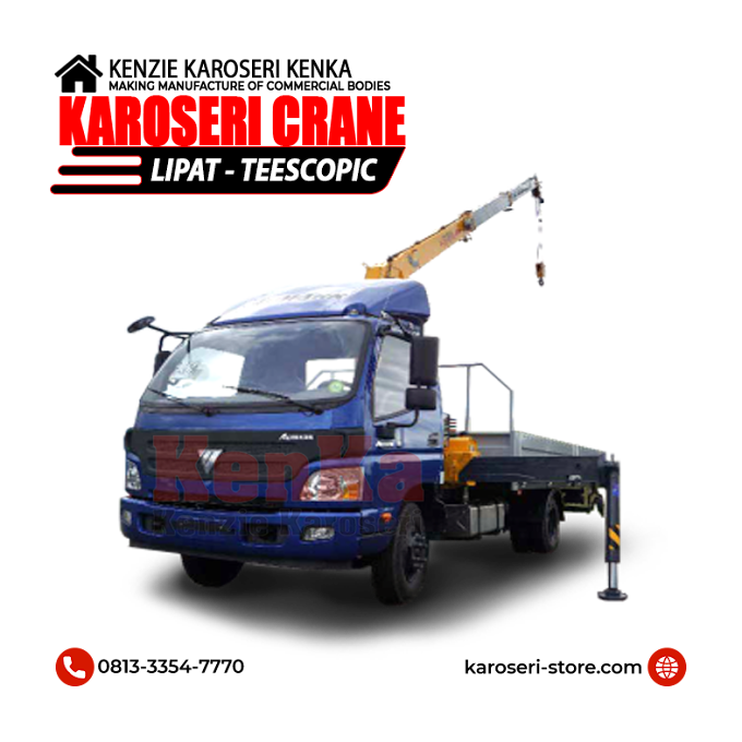 Harga Karoseri Crane Telescopic - Lipat : Jakarta - Bekasi - Bogor