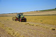 Pulse vegetables harvester. Old Lenz mower