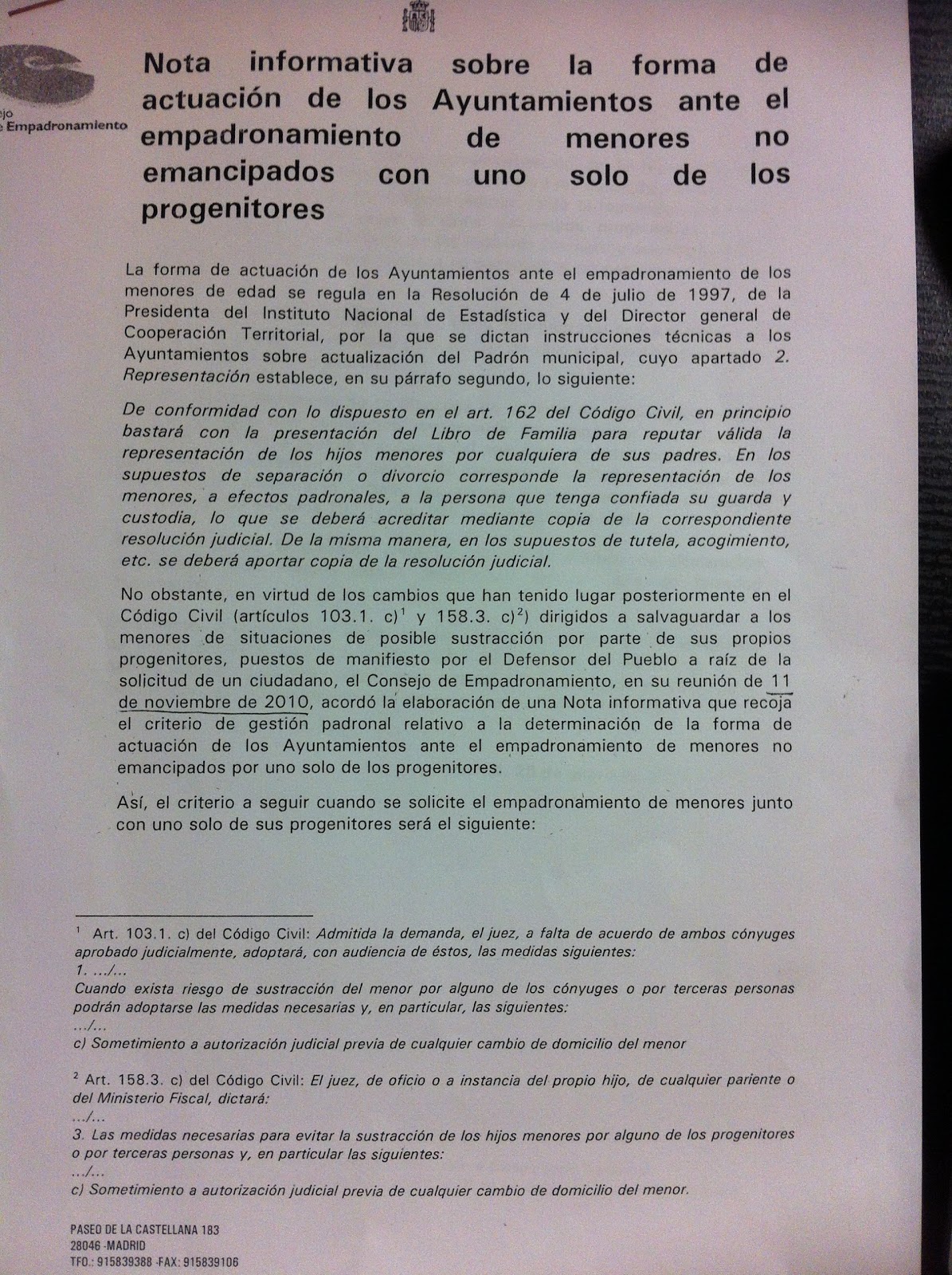 CONSEJOS Y TEMAS DE UTILIDAD PARA PADRES SEPARADOS Ayuntamiento VS CONSEJOS Y TEMAS DE UTILIDAD PARA PADRES SEPARADOS Ayuntamiento VS