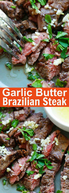 Garlic Butter Brazilian Steak | Foodandcake789