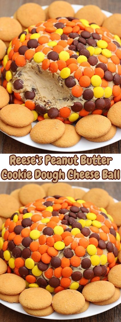 Reese’s Peanut Butter Cookie Dough Cheese Ball | SweetiestPlate