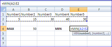 use of Min Function Microsoft Excel Formulas and Functions use of Min Function Microsoft Excel Formulas and Functions