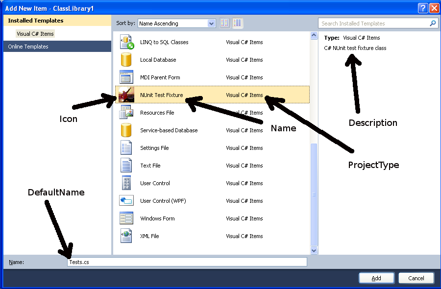 Possibly the most boring blog ever: Visual Studio item templates
