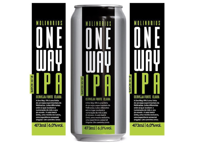 Cervejaria Molinarius lança linha One Way IPA com lotes únicos