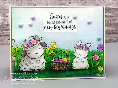 I have a super cute Easter Card for you today using the Spring Time Joy Cling Stamp Set and Prismacolor Pencils Click here to learn more