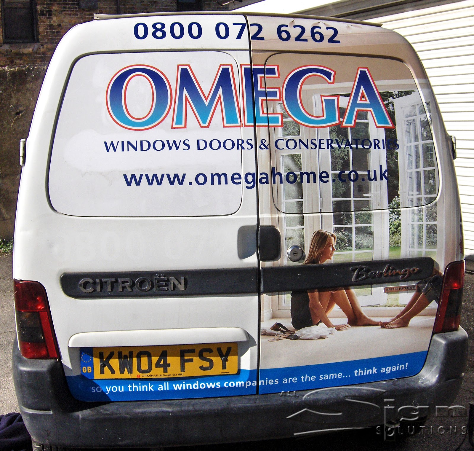 Omega - Windows Doors & Conservatories | Van Livery - All Sign ...