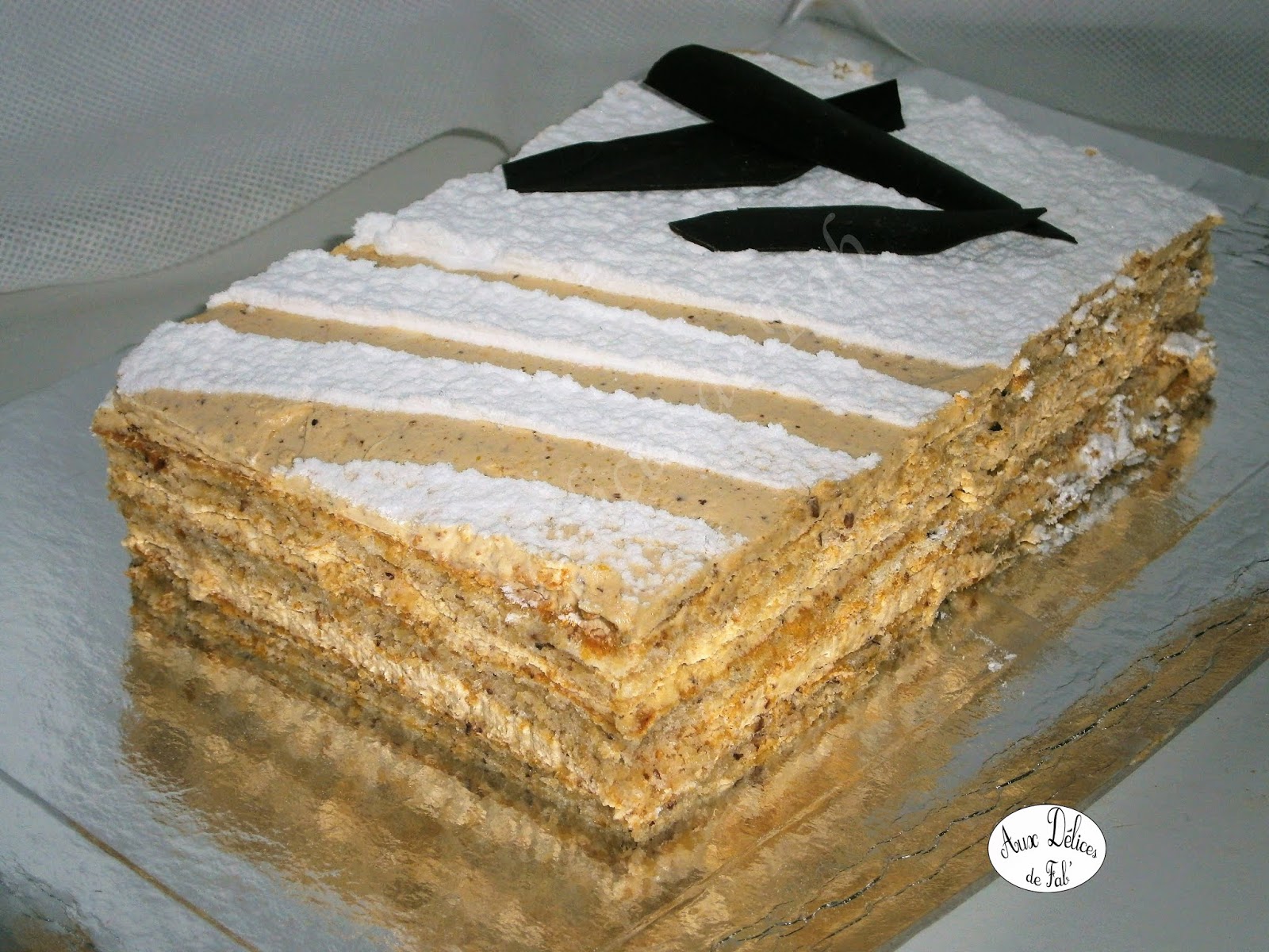Gâteau Napoléon au praliné pour 6 personnes - Recettes - Elle