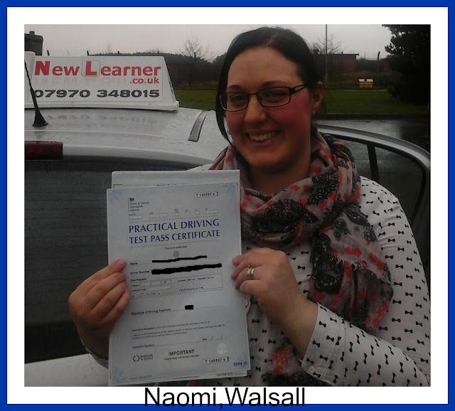 Naomi, has passed at Featherstone driving test centre | newlearner.co.uk