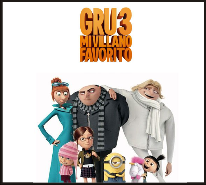 Película Gru 3, Mi villano favorito.