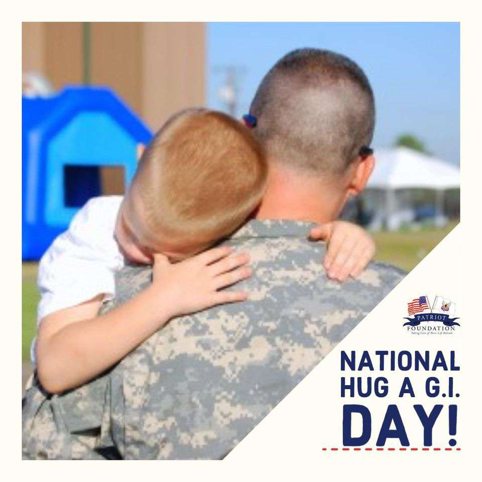 National Hug a G.I. Day Wishes Images Whatsapp Images