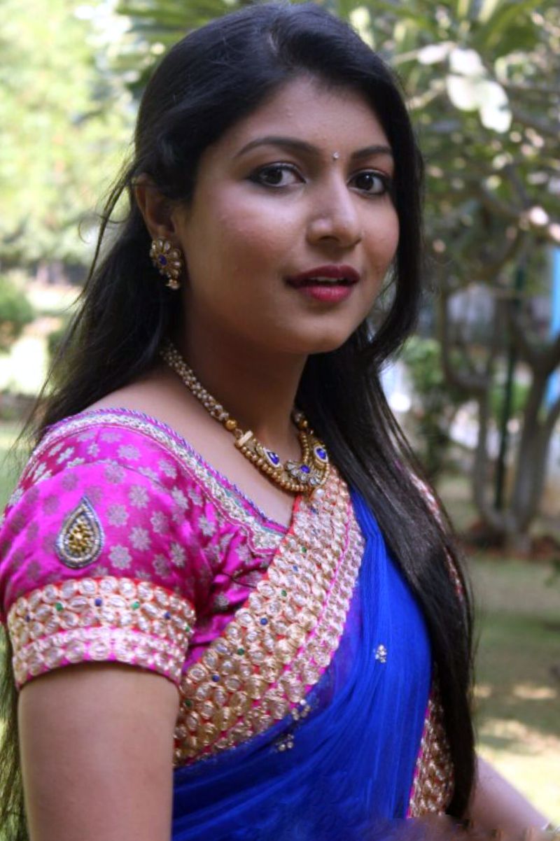 Raksha Raj in Blue Saree Stills - Dirty post