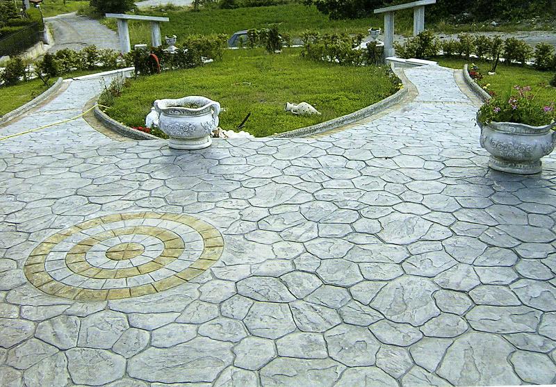 Jardines pavimentación con hormigón impreso Hormigón Impreso en