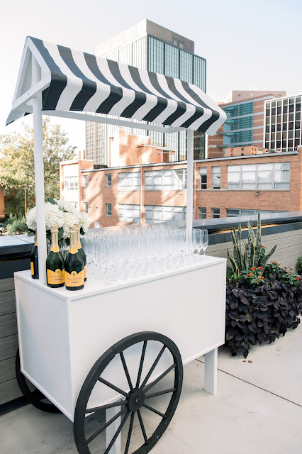 St. Louis Wedding Photographer & Videographer | Black & White Minimalist Wedding | Jewish Wedding | Rooftop Poolside Wedding