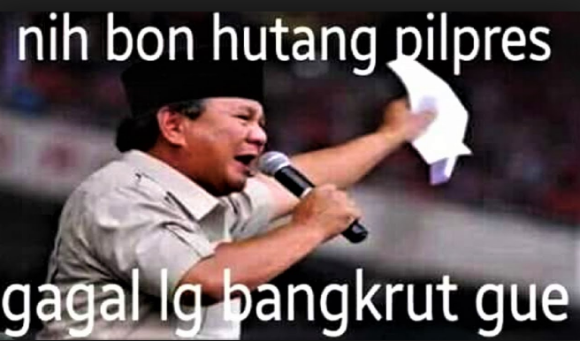 Kumpulan Gambar Lucu atau Meme Prabowo Kalah Pemilu - Rek Blogging