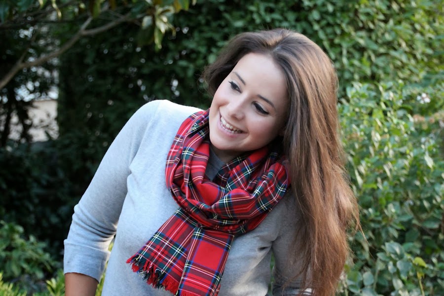 Tendencia cuadros escoceses DIY Cómo hacer una pashmina