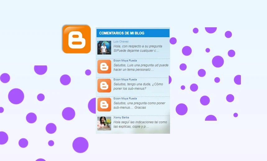 Widget de comentarios en mi blog de blogger