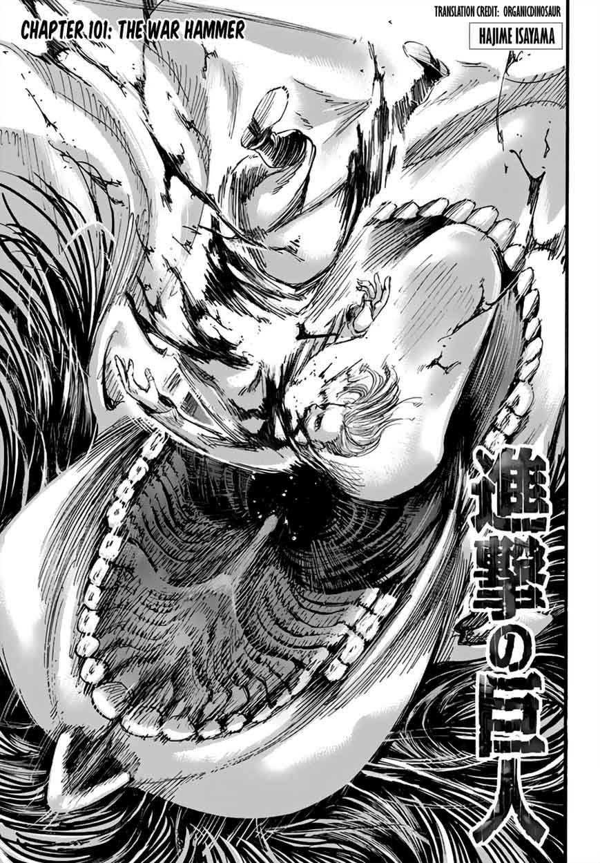 Attack On Titan Chapter 101 The War Hammer Titan Attack On Titan Shingeki No Kyojin Manga Online