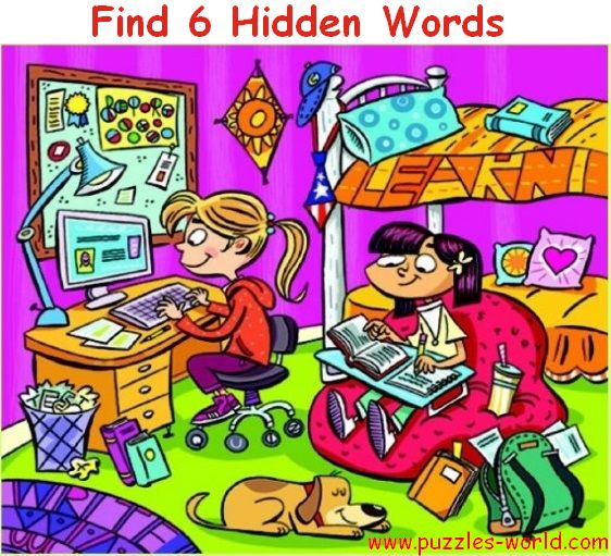 Find 6 Hidden Words Part 16 Puzzles World find-6-hidden-words-part-16-puzzles-world