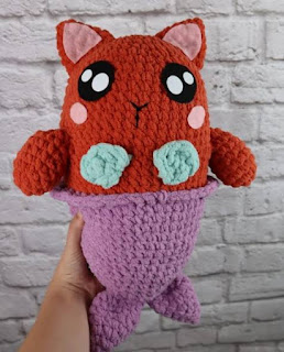 PATRON GRATIS GATO SIRENA AMIGURUMI 45842