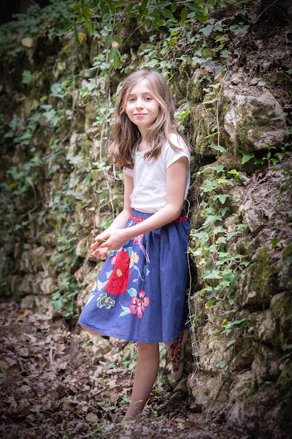 Elleanor de Provence jupe enfant à fleurs