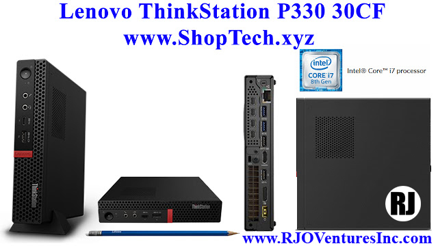 Available Now: Lenovo ThinkStation P330 - TINY - CORE I7 8700T 2.4 GHZ - 16 GB - 512 GB - US [RJOVenturesInc.com]