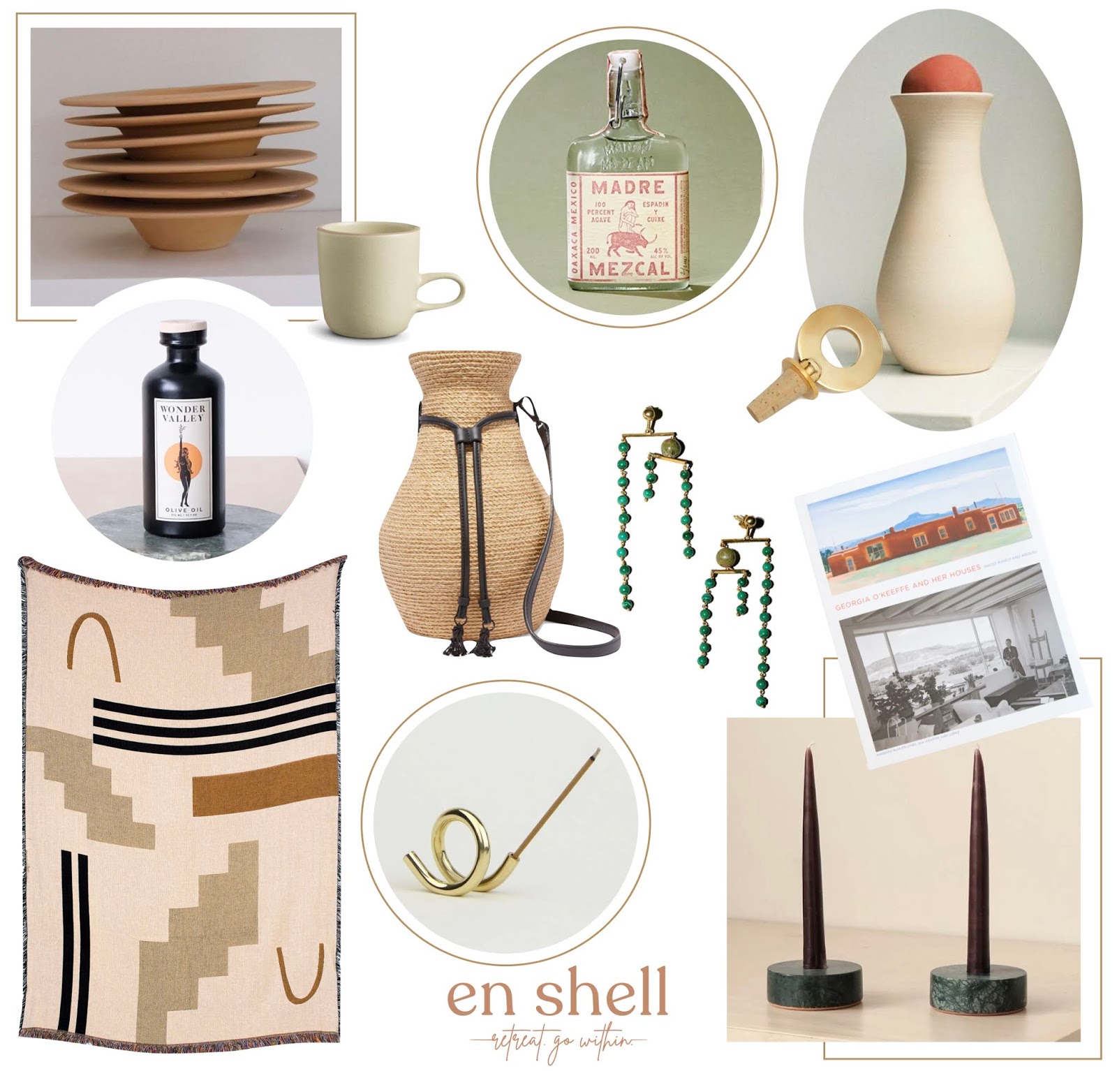 A MODERN & EARTHY HOLIDAY GIFT GUIDE en shell space
