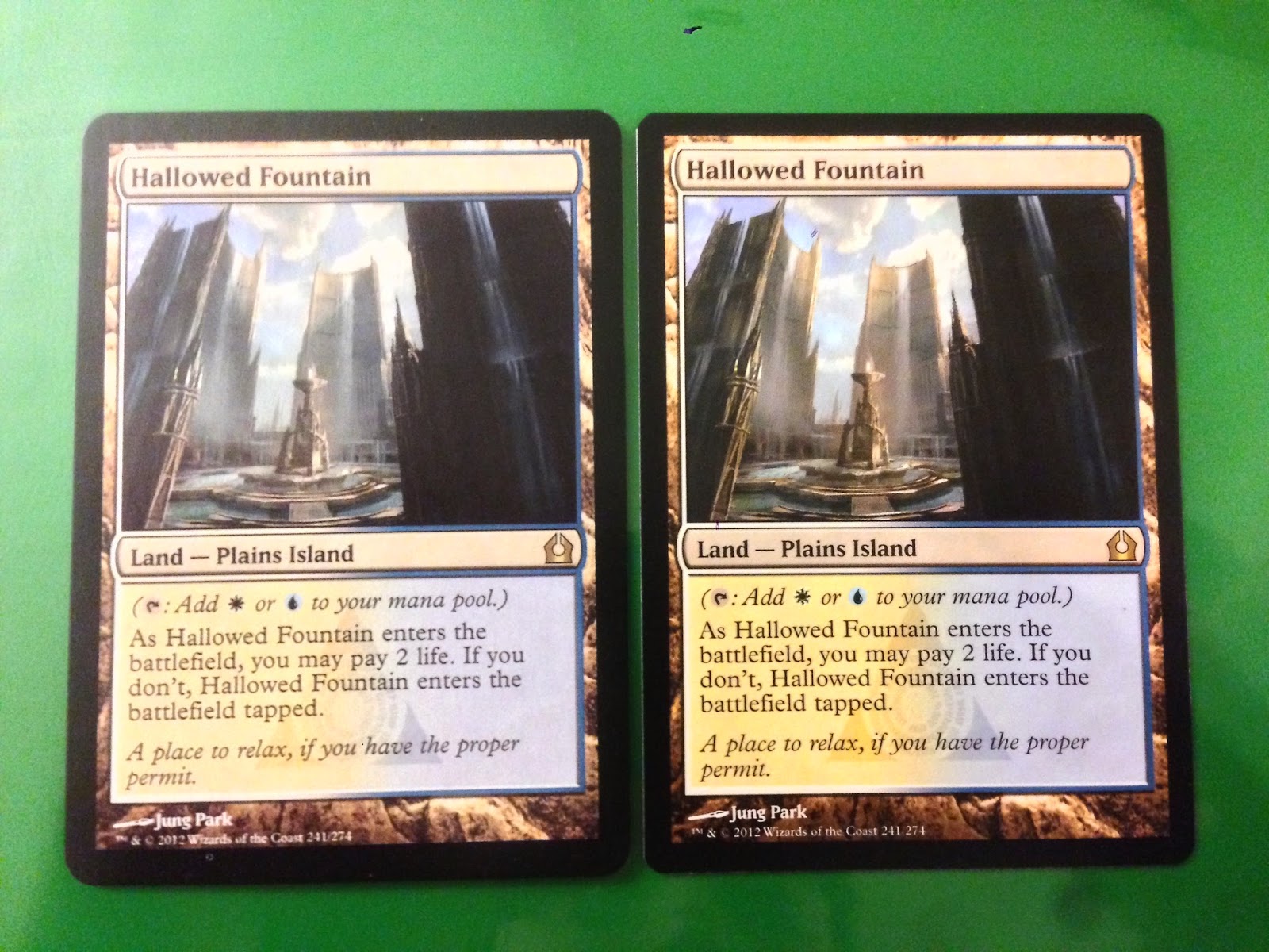 Mtgolibrary Counterfeit paper Magic The Gathering cards
