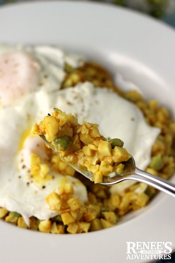 Easy Curry Cauliflower Rice Bowl with Egg Renee's Kitchen Adventures