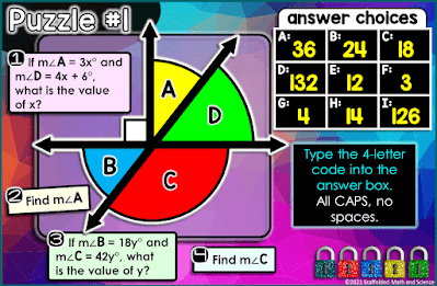 Scaffolded Math and Science: Digital Math Escape Rooms