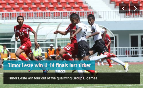 Kiakilir: Timor Leste win U-14 finals last ticket