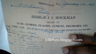 Davis receipt from Hockman 1937 https://jollettetc.blogspot.com