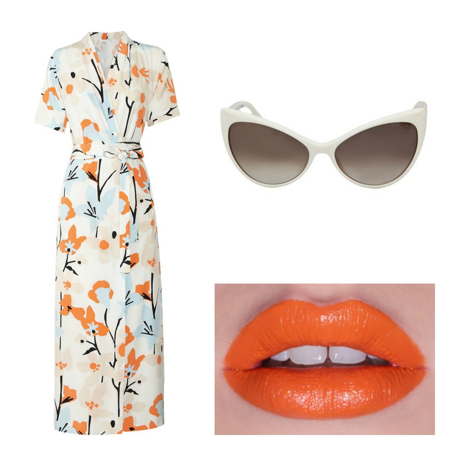 orange and lavender outfit