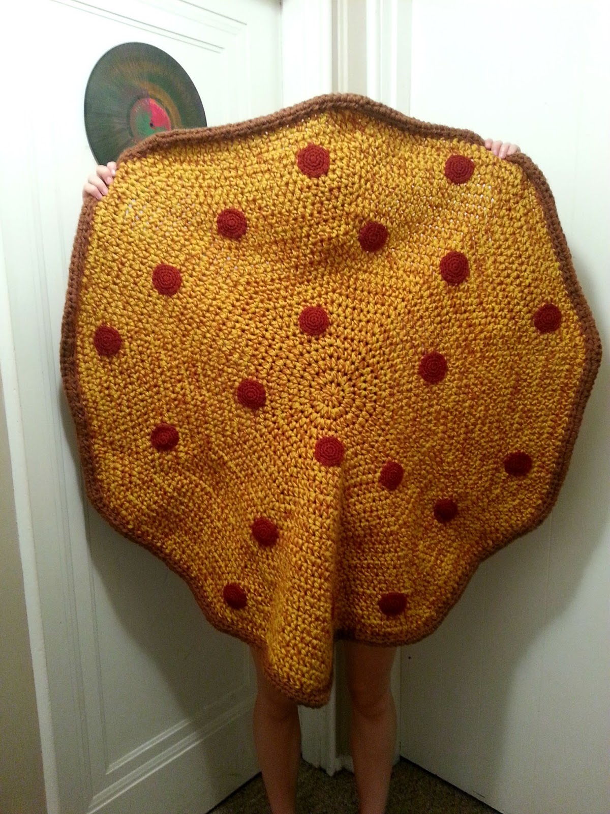 CuppaStitches Pizza Pie Crochet Blanket