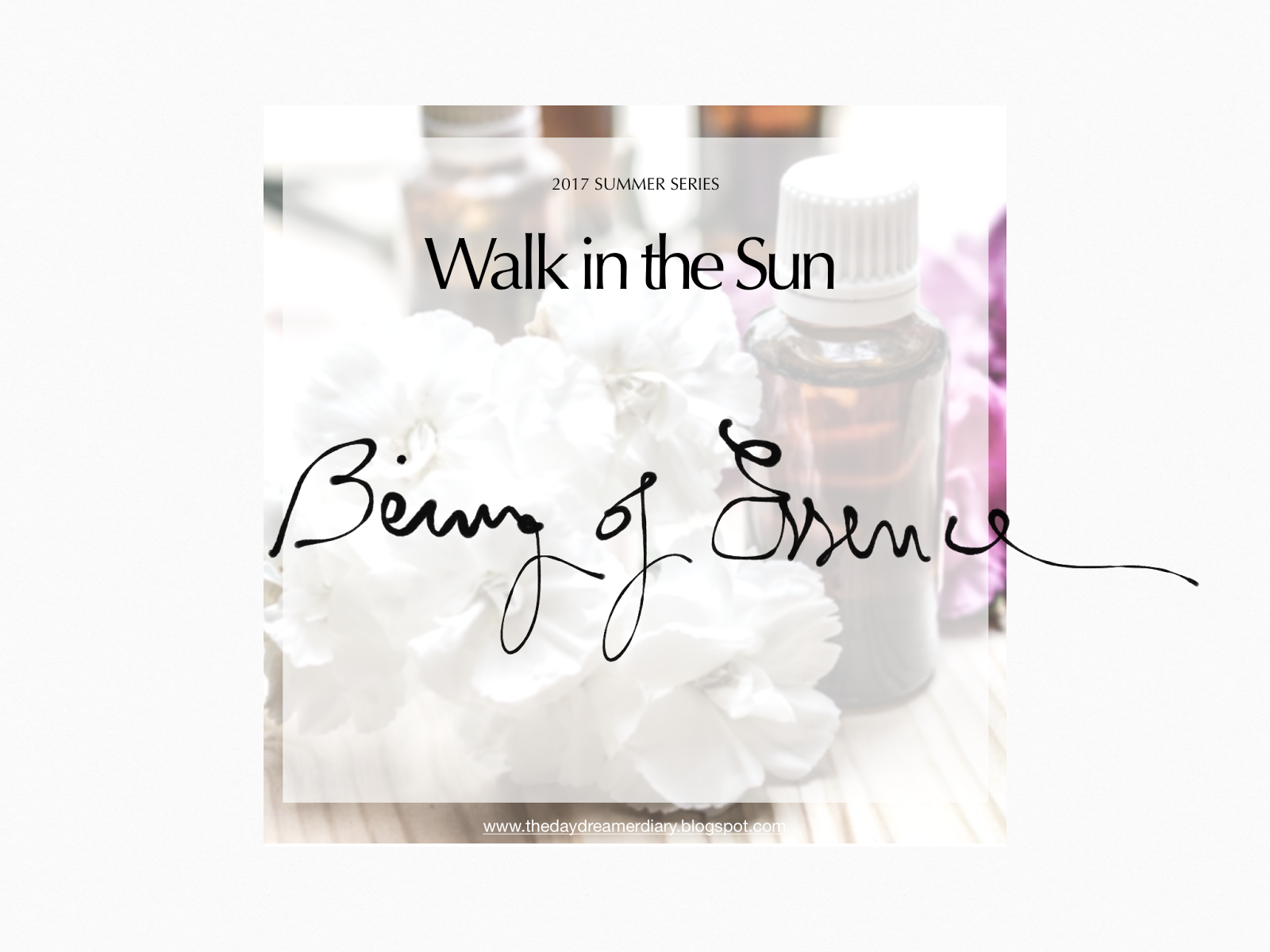 Walk in the Sun: Being of Essence {The Spa} | The Daydreamer's Diary