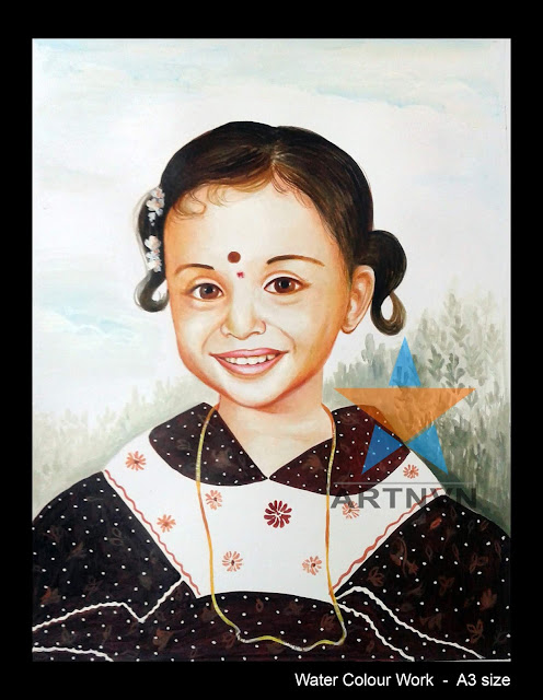 Top Best Professional Colour Pencil Pastel Water Colour Portrait Painting Artist in Hyderabad Telangana INDIA