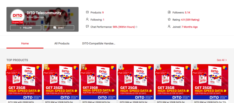 DITO Telecommunity is now on Shopee! DITO Telecommunity is now on Shopee!