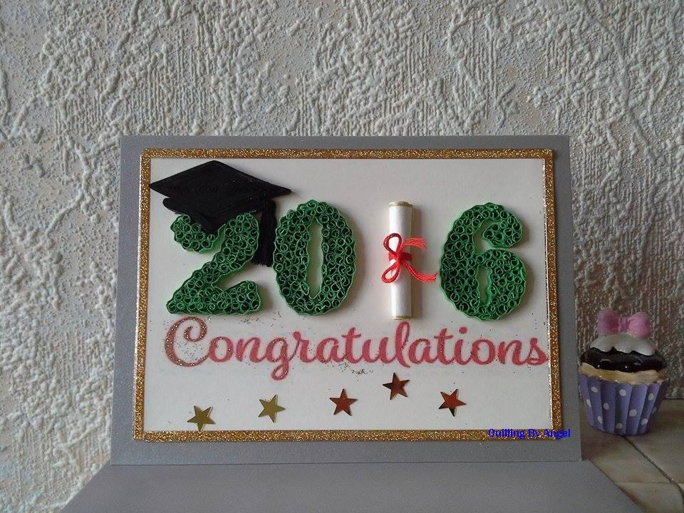 papercrafts Quilled Graduation Card