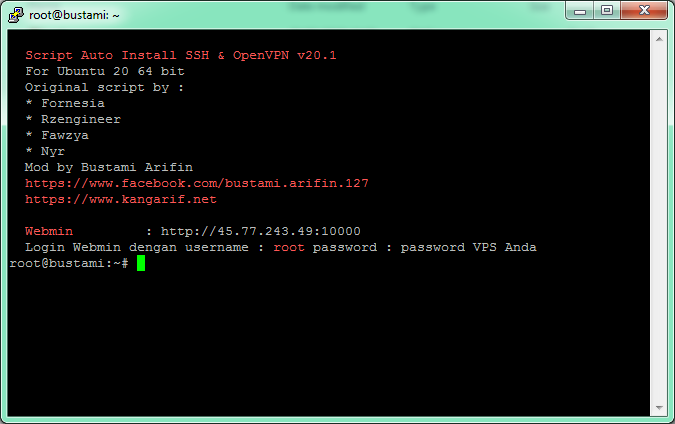 Script Auto Install SSH dan OpenVPN untuk VPS Ubuntu 20.04 64 bit ...