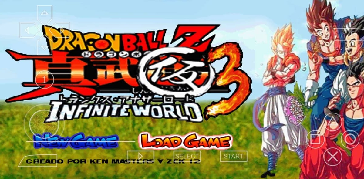 Download Save Data of DBZ Infinite World Mod PSP